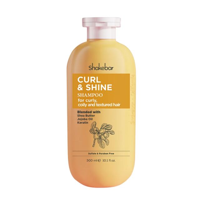 SHAKEBAR CURL & SHINE plaukų šampūnas, 300 ml