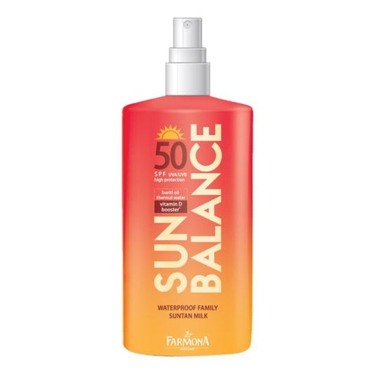 SUN BALANCE 50 SPF įdegį palaikantis apsauginis pienelis nuo saulės, 200 ml