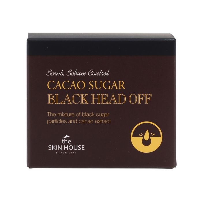 THE SKIN HOUSE CACAO SUGAR BLACK HEAD OFF veido šveitiklis, 50 g