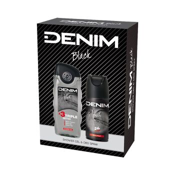 DENIM BLACK vyrų kosmetikos rinkinys