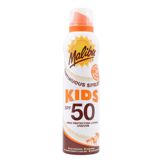 MALIBU CONTINUOUS KIDS SPF 50 apsauginis purškiamasis losjonas, 175 ml