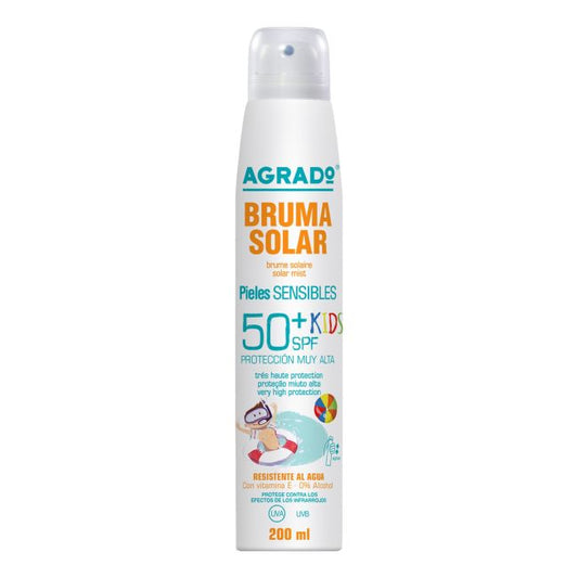 AGRADO BRUMA SOLAR SPF50 KIDS apsauginė vaikų kūno migla nuo saulės, 200 ml