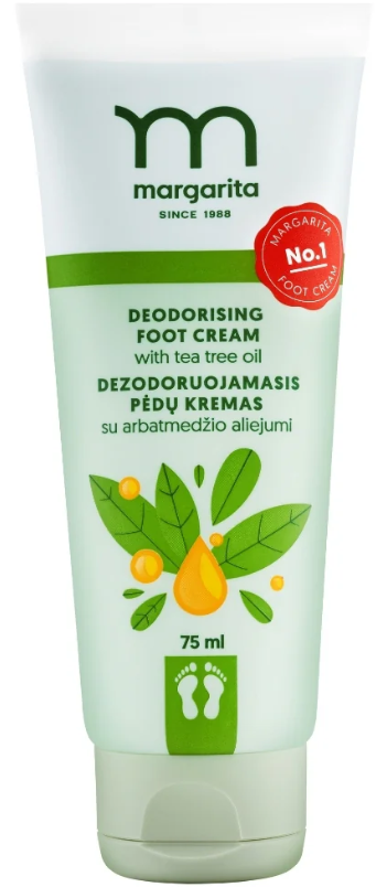 MARGARITA Dezodoruojantis pėdų kremas 75 ml