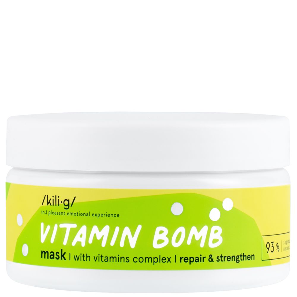 KILIG Vitamin Bomb plaukus stiprinanti kaukė su vitaminų kompleksu 200 ml