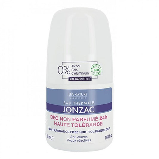 EAU THERMALE JONZAC 24H FRAGRANCE FREE HIGH TOLERANCE rutulinis dezodorantas, 50 ml