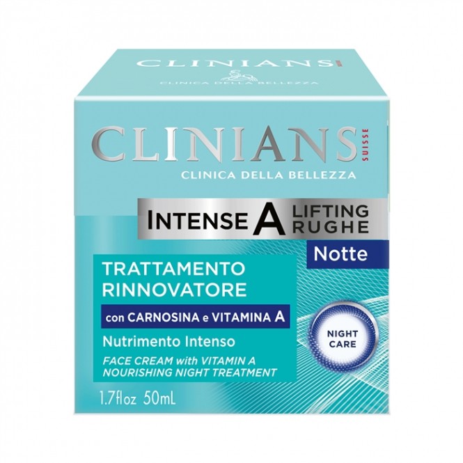 CLINIANS INTENSE A LIFTING RUGHE naktinis veido kremas, 50 ml