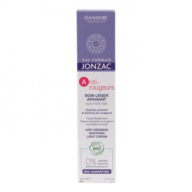 EAU THERMALE JONZAC ANTI-REDNESS SOOTHING LIGHT kremas, 40 ml