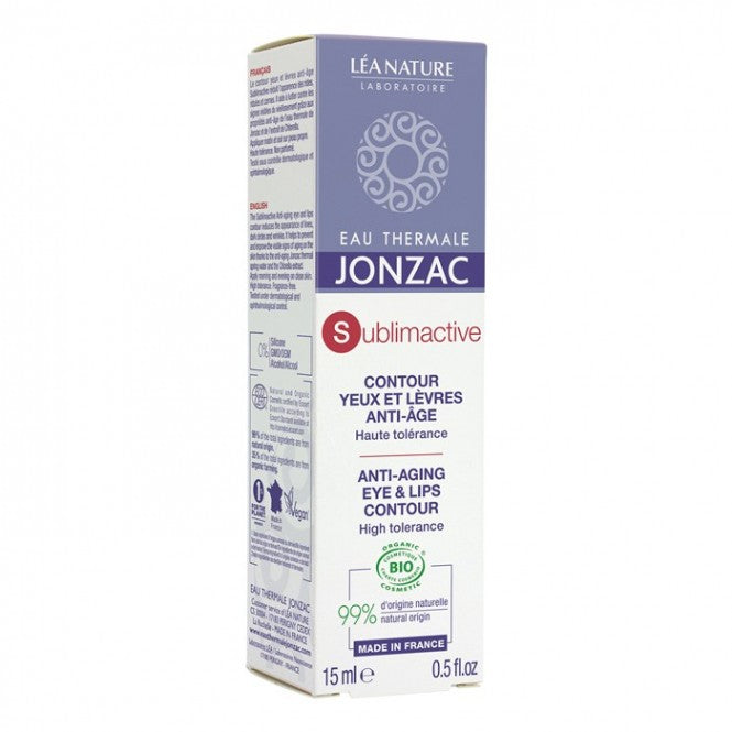 EAU THERMALE JONZAC SUBLIMACTIVE ANTI - RIDES paakių ir lūpų kremas, 15 ml