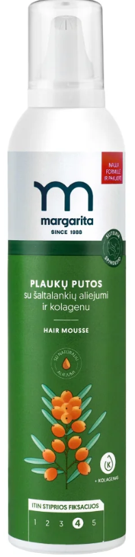 MARGARITA Itin stiprios fiksacijos plaukų putos 250 ml