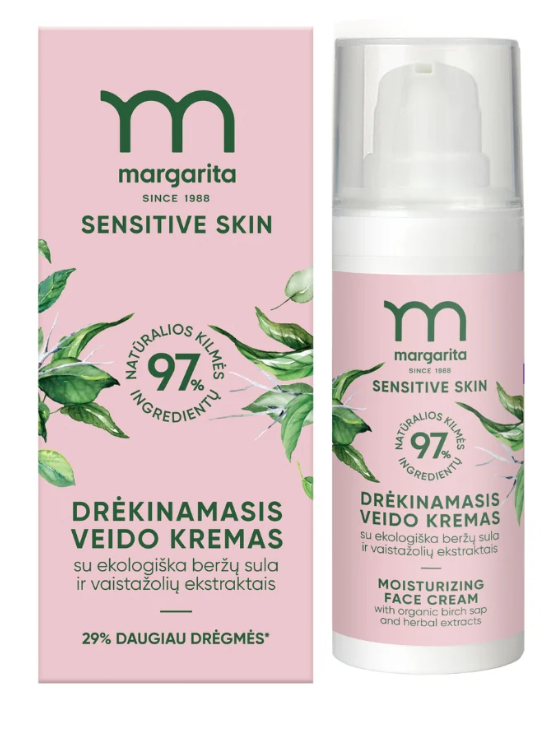 MARGARITA SENSITIVE SKIN drėkinamasis kremas 50 ml