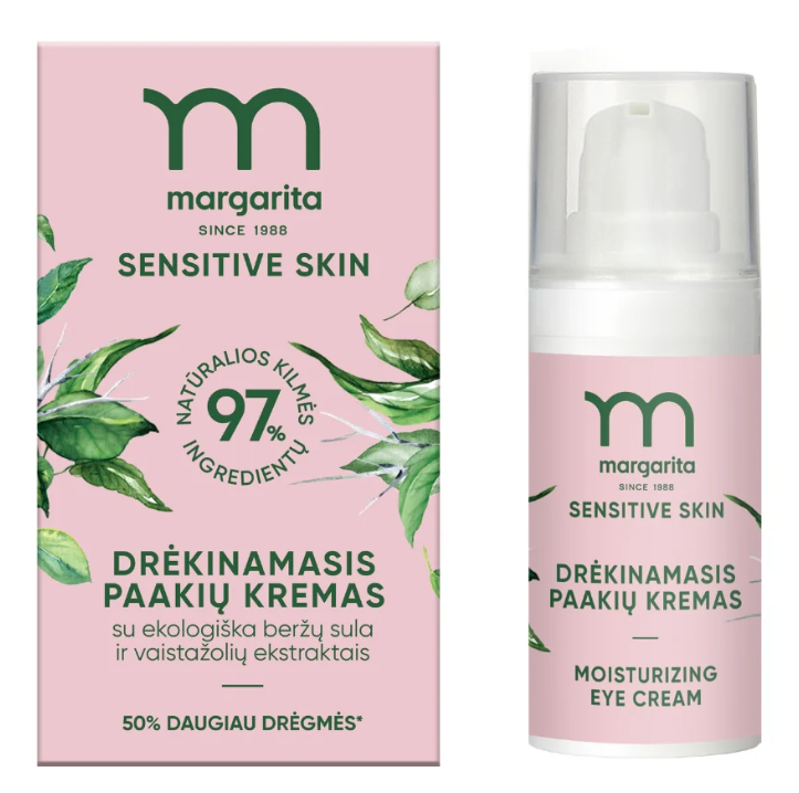 MARGARITA SENSITIVE SKIN paakių kremas 15 ml