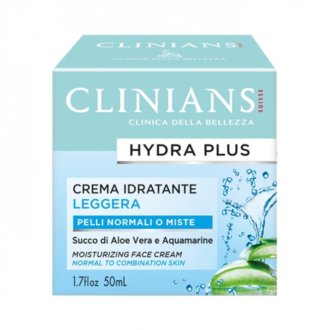 CLINIANS HYDRA PLUS MOISTURIZING drėkinamasis veido kremas, 50 ml