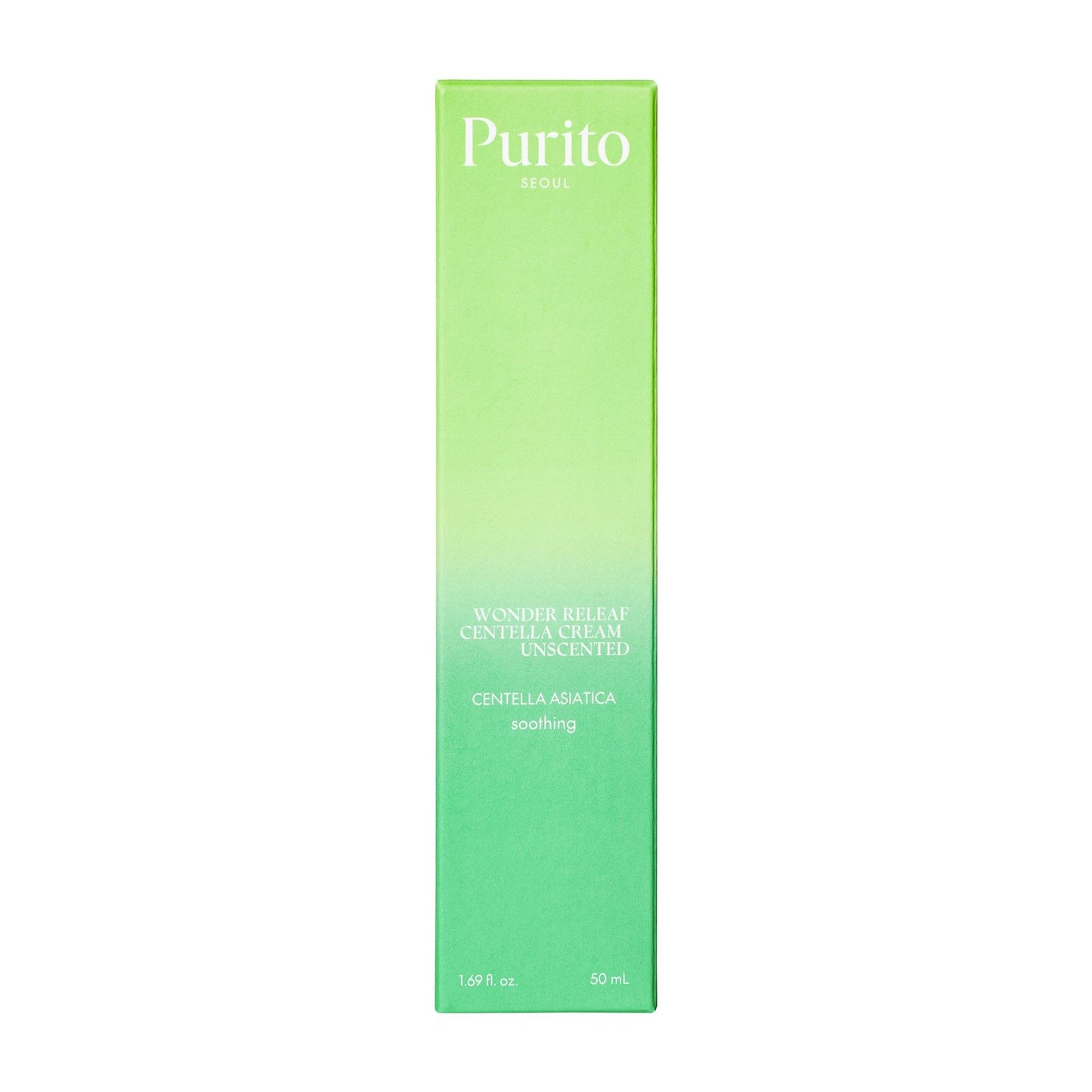 PURITO CENTELLA UNSCENTED RECOVERY veido kremas, 50 ml