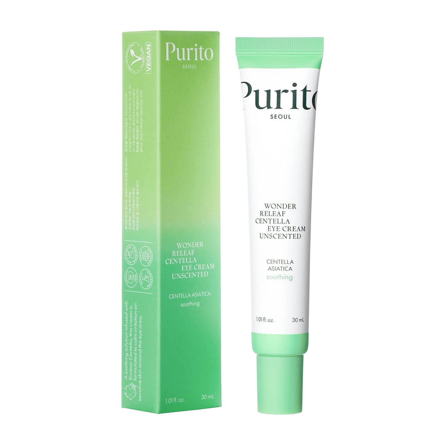 PURITO CENTELLA UNSCENTED paakių kremas, 30 ml