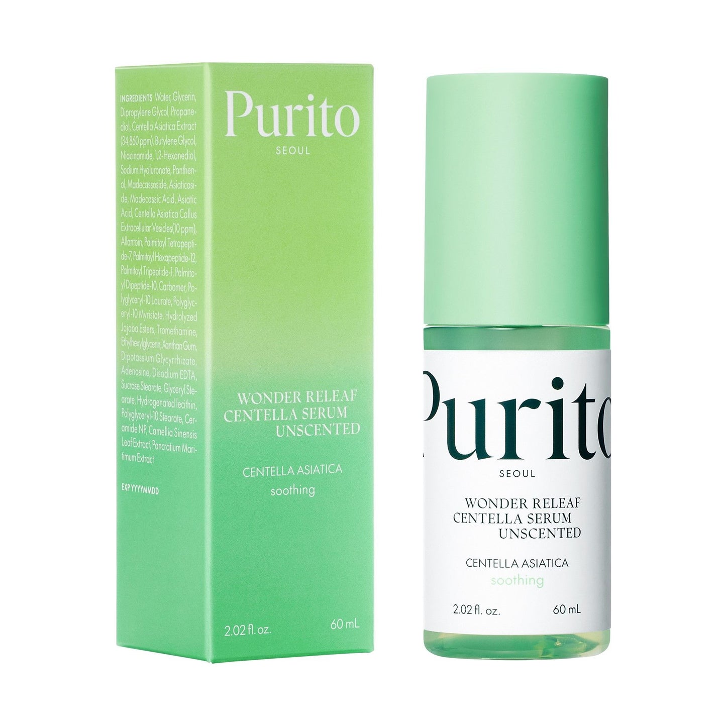 PURITO CENTELLA UNSCENTED veido serumas, 60 ml