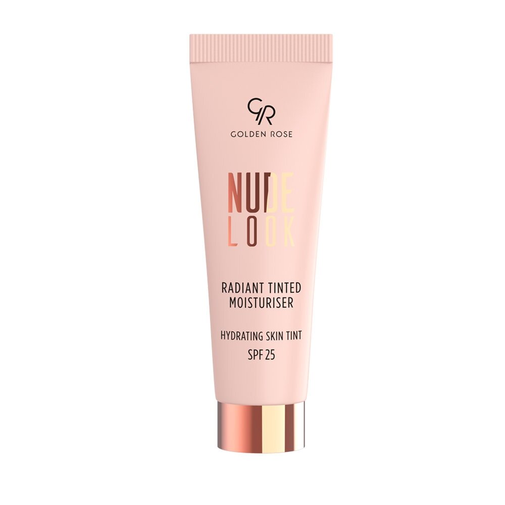 Golden Rose | Nude Look Radiant Tinted Moisturiser | drėkinamasis maskuojantis veido kremas 32ml Nr. 02