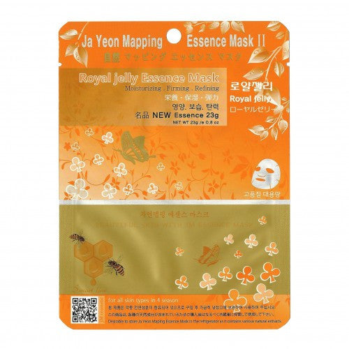 Ja Yeon Mapping Royal Jelly Essence Mask Lakštinė veido kaukė su bičių pienelio ekstraktu 25 g.