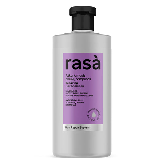 RASA HAIR REPAIR SYSTEM Atkuriamasis plaukų šampūnas 500ml