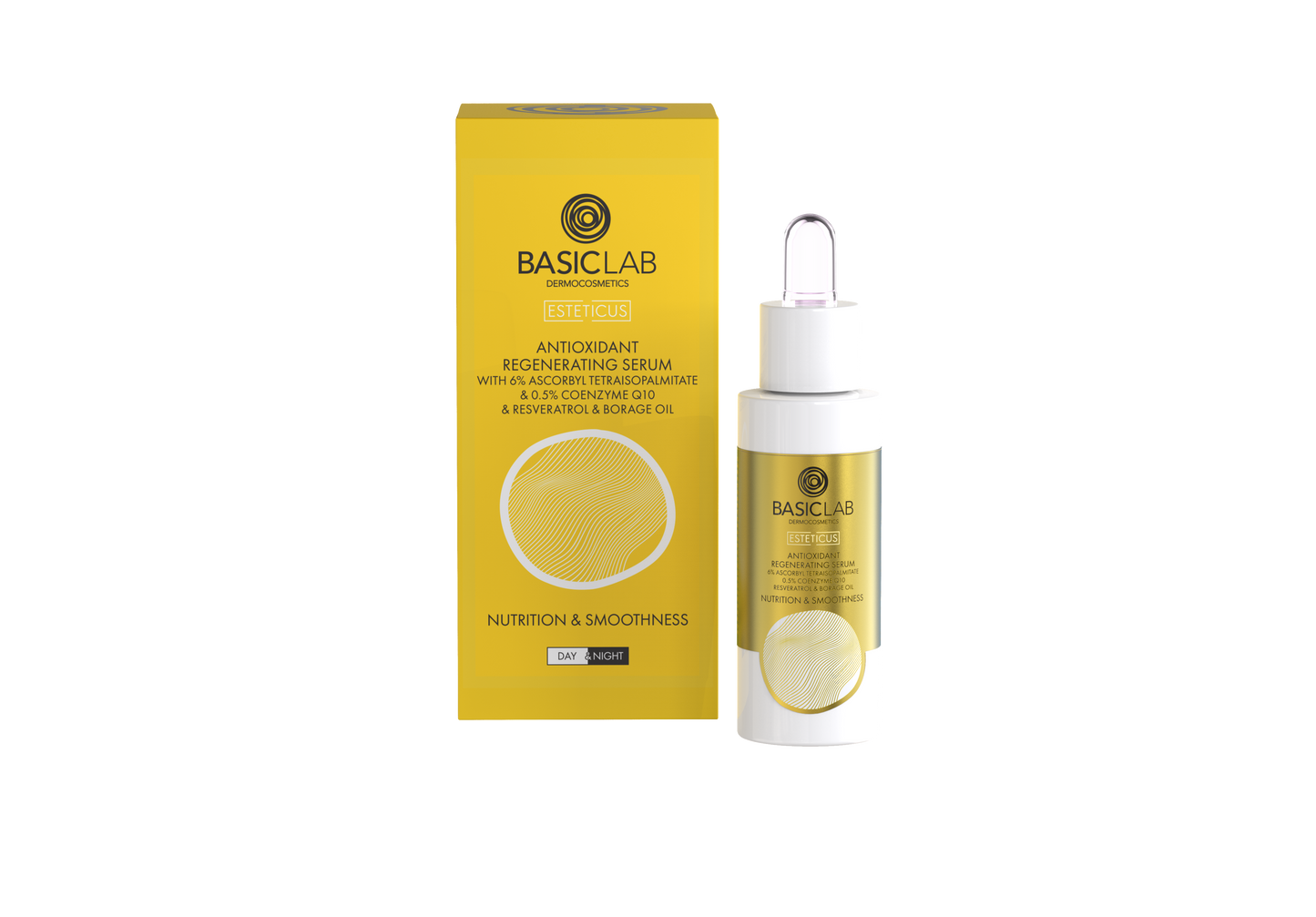 BASICLAB DERMOCOSMETICS ANTIOKSIDANTŲ REGENERUOJANTIS SERUMAS 30 ml